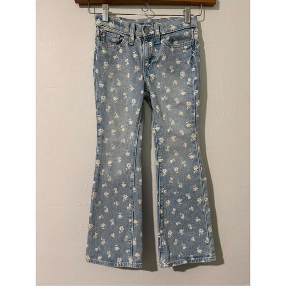 Old navy floral print flare jeans 8 - Picture 2 of 7